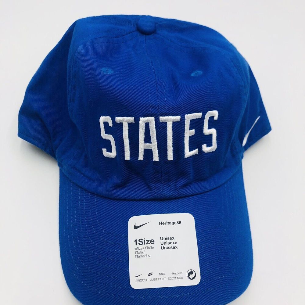 Nike Heritage86 STATES USA Soccer Adjustable Hat Royal Blue DH2417-480 One Size - Picture 3 of 5
